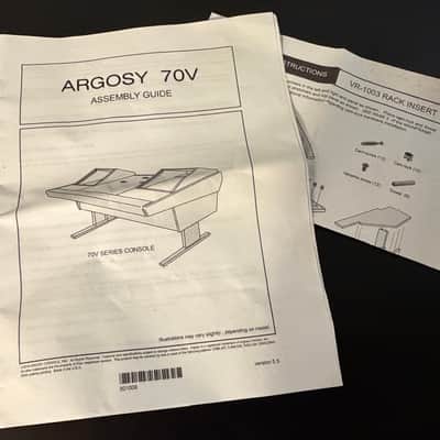 Argosy 70V Series Desk with VR-1003 Rack Insert 2023 - Black image 7