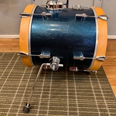 Sonor AQX Micro 14x14 Bass Drum In Blue Ocean Sparkle image 3