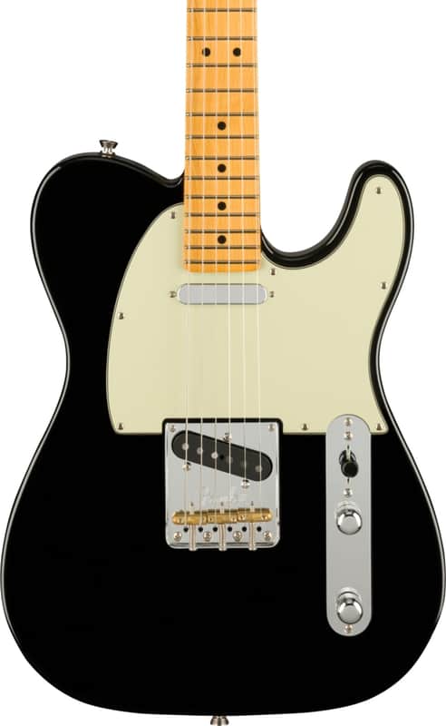 Fender American Professional II Telecaster Electric Guitar, Maple Fingerboard, Black image 1