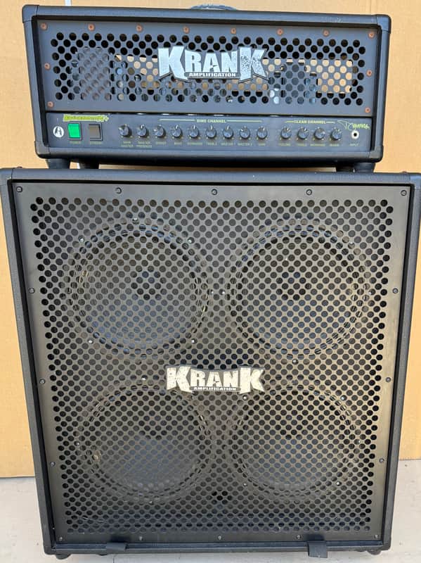 Krank Krankenstein Plus 120W Tube Head + 4x12 Cabinet – Black image 1