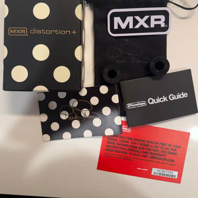 MXR RR104 Randy Rhoads Signature Special Edition Distortion + 2024 - Present - Black / White Polka Dots image 1