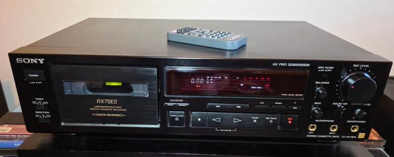 Sony TC-RX79ES Cassette Deck – Serviced – Remote Included – Very Good Condition image 1