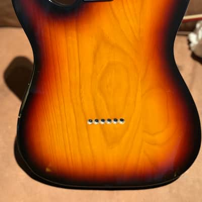 Fender killer! Clean Fernandes  Thin line tele 1993 - Sunburst image 4