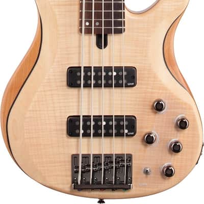 Yamaha TRBX605FM 5-String Bass Guitar, Rosewood Fingerboard, Natural Satin image 2