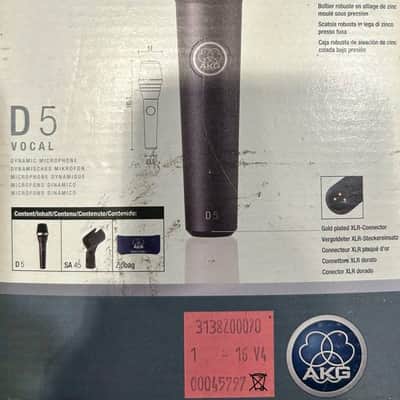 AKG D5 Standard Dynamic Vocal Microphone 2010s - Black image 3
