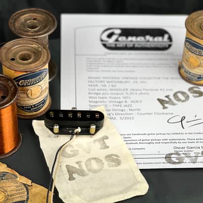General Vintage Tone  NOS For Esquire®️ Tele ®️ Bridge Pickup Hand wound 58 / 60 magnet wire Wheleer Heavy Formvar Hysteric Vintage Collector’s  NOS Nos image 7