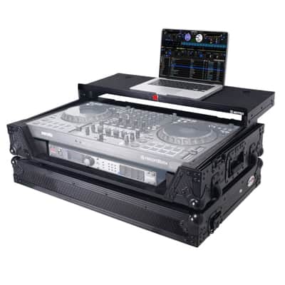 ProX XS-DDJFLX10WLTBLLED | Pioneer DDJ-FLX10 Case with Laptop Shelf and LED | Flight Case with Glide Shelf and RGB LEDs image 3