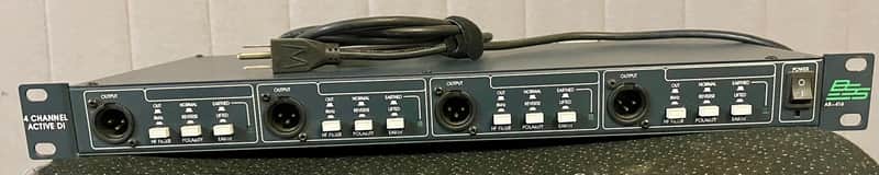BSS Audio AR-416 4-channel DI Rackmount Quad Active Direct Injection Box 1998 - GREY image 1