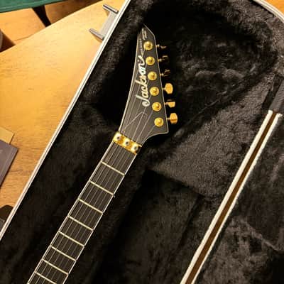 Jackson USA Warrior Custom Shop 2014 JCS Special Edition Slab Body, Black & Gold - Seymour Duncan Black Winter Pickups image 9
