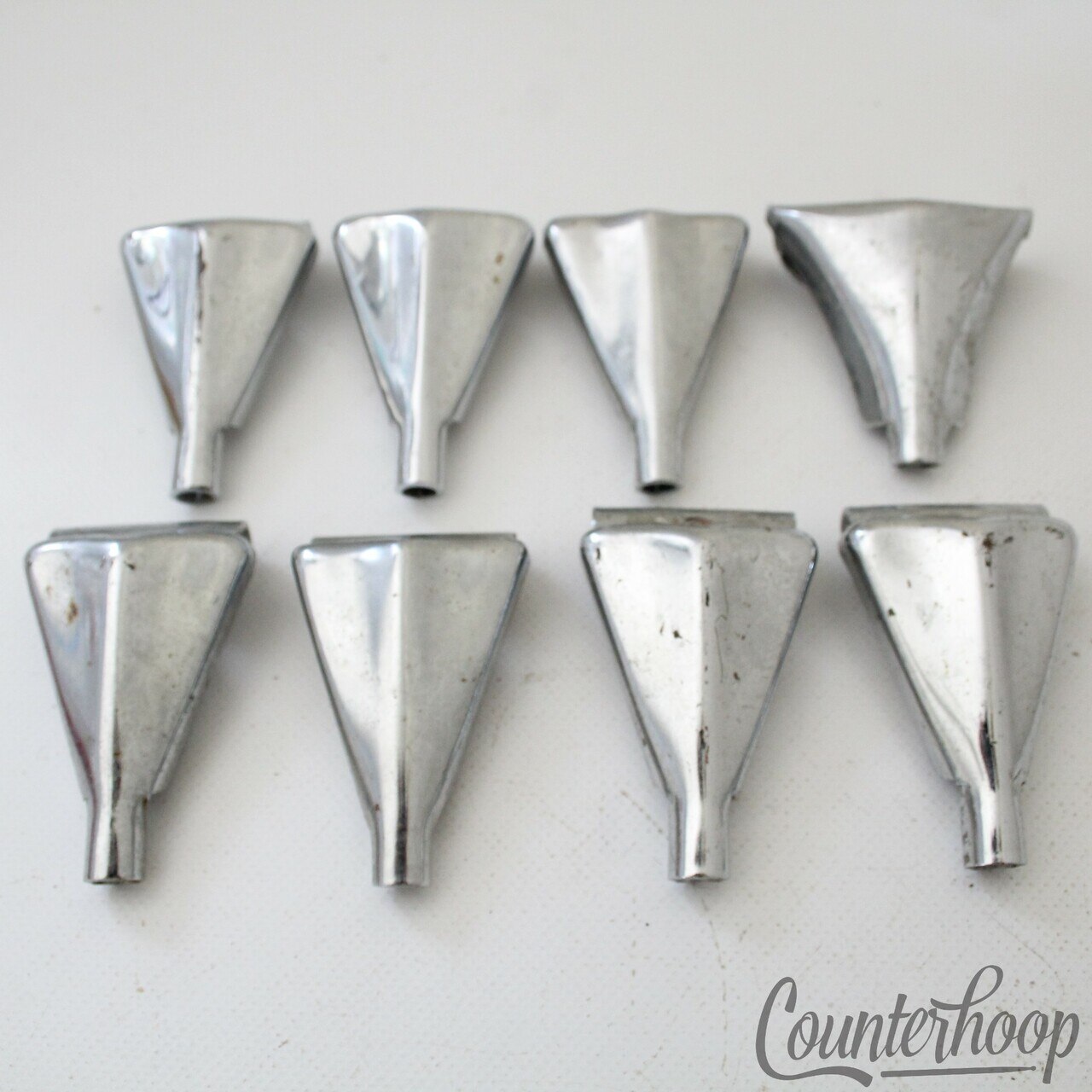Pearl 8x Bass Drum Tension-Rod-Claws Vintage 70s Chrome Metric Japan — main photograph