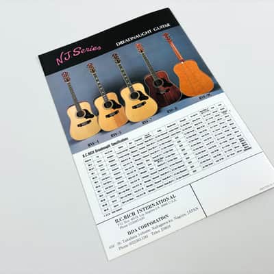 B.C. Rich N.J. Series Catalog & Original Dealer Price List – Mockingbird, Bich, Eagle 1985 image 5