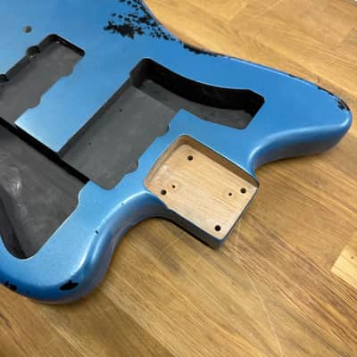 Kohlin Guitars JZ Offset replacement body Nitro Aged Lake Placid Blue Made in Sweden image 6