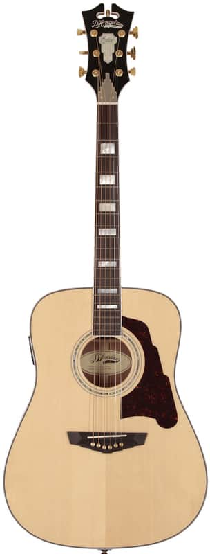 D'Angelico SD-300 Lexington Dreadnought Acoustic Guitar Natural Solid Sapele Hard Case EQ image 1