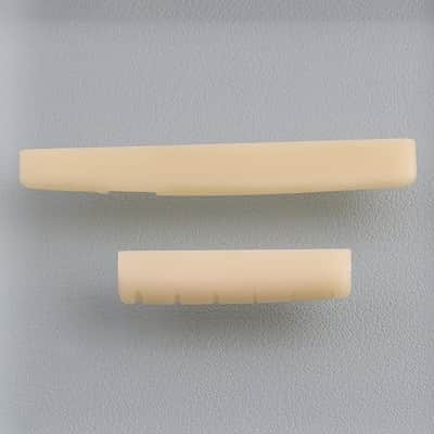 Unbleached Acoustic Guitar Bone Nut & Saddle Set Compatible with Acoustic Guitar 43mm / 75mm image 2