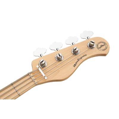 Sadowsky MetroExpress 21-Fret Vintage J/J 4-String Bass, Maple, Solid Black image 7