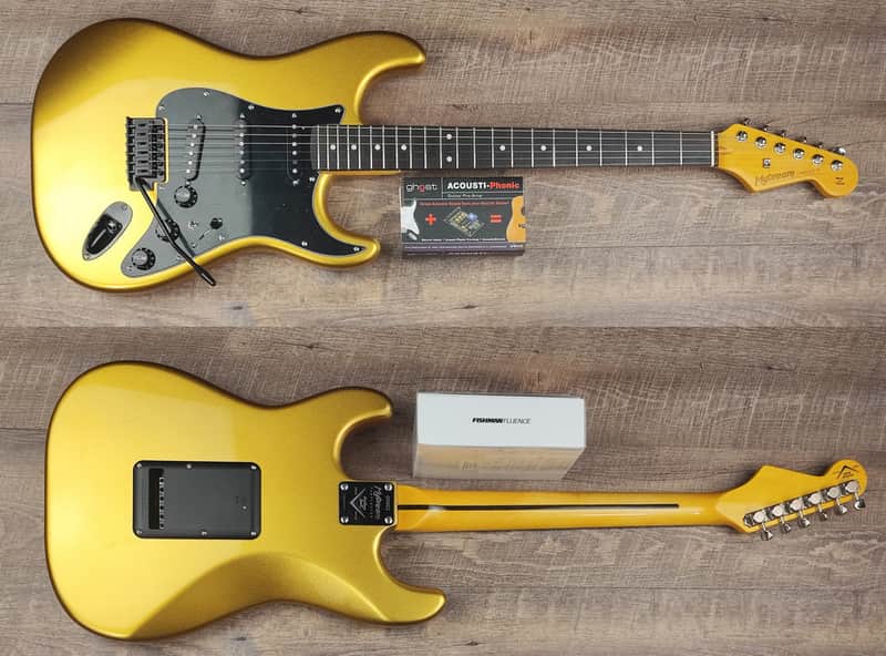 MyDream Partcaster Custom Built - Aztec Gold Acousti-Phonic Gilmour image 1