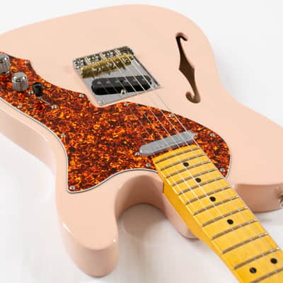 Fender American Professional II Telecaster Thinline Electric Guitar - Transparent Shell Pink with Maple Fingerboard image 4