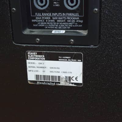 Peavey QW-2 15-inch Two-Way PA Speaker (PAIR) (church owned) *ASK FOR SHIPPING* CG00S1G image 10