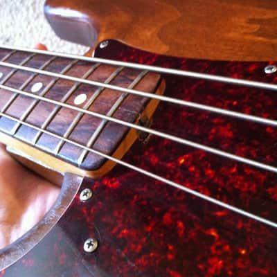 Vintage Left-Handed Fender Precision Bass 1976 Walnut image 9