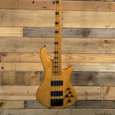 Schecter Stiletto-4 Session 4-String Bass Guitar Aged Natural Satin "Excellent Condition" image 4