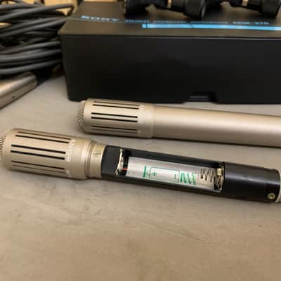 Vintage Sony Electret Condenser Microphones - ECM-270 Pair image 4
