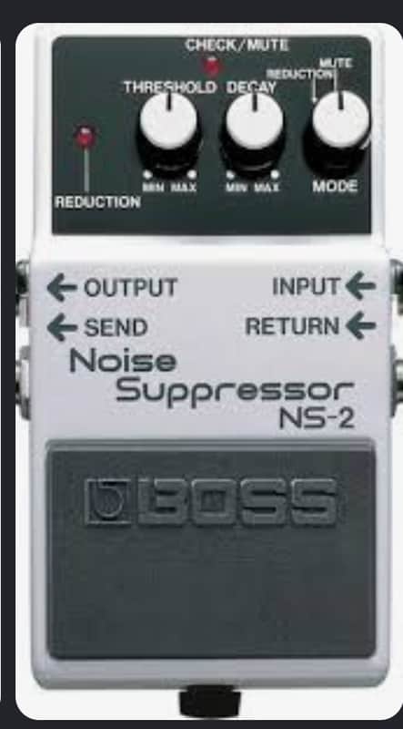 Boss NS-2 Noise Suppressor (Silver Label) 1989 - Present - White image 1