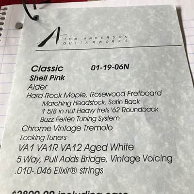 Tom Anderson Guitarworks The Classic image 13