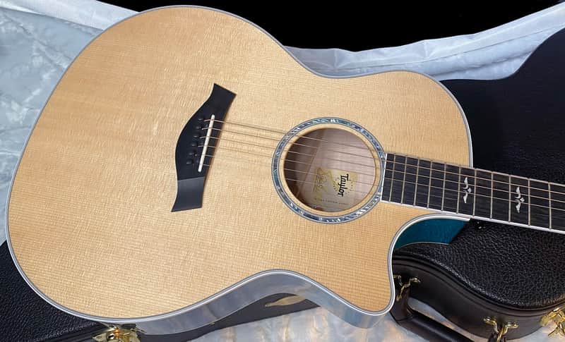 NEW ! Taylor 614ce Custom Acoustic-Electric Guitar - Natural Top - Blue Fade Back and Sides - AAAAA Flamed Maple - Authorized Dealer - G05925 - 4.9lbs image 1