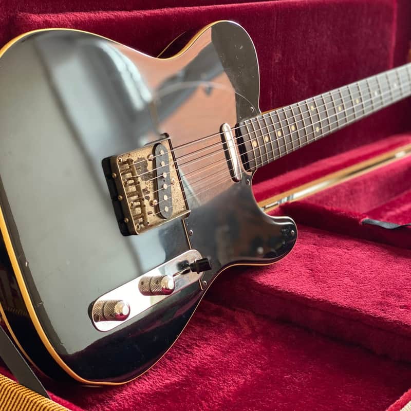 Vintage 1986 Fender Telecaster 1962 Custom Reissue Piano Black FujiGen Built