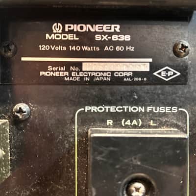 Pioneer SX-636 Vintage Hi-Fi Receiver image 4