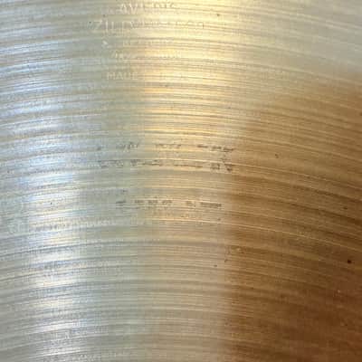 Zildjian A Avedis 21" Ride Cymbal Made in USA Classic A Zildjian Cymbal 1970's-1980's image 2