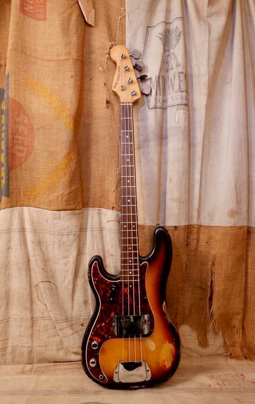 Fender Precision Bass Lefty 1969 - Sunburst image 1