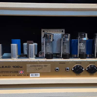 1997 Marshall Super Lead 100 Limited Edition Cream Stack One of Only 250 Produced • Jim Marshall Signature • Matching 4x12 • Near Mint image 14