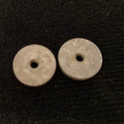 Gibson Gibson Les Paul bridge adjustment thumbwheels 1970's Silver image 2