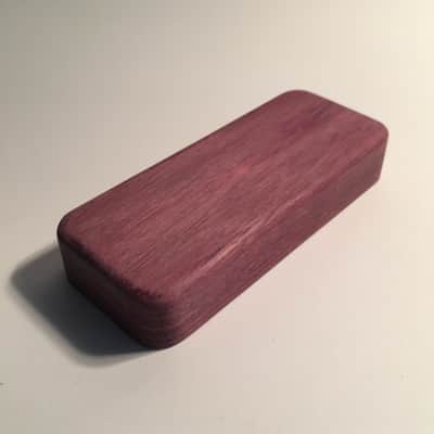 Guilford Purpleheart P-90 Pickup Cover - No Pole Piece Holes - 1 Cover Natural Wood image 1