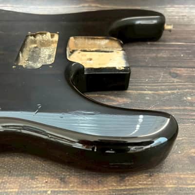 80s FERNANDES FST-115 HH Stratocaster Type Alder Body Black Made in Japan image 3