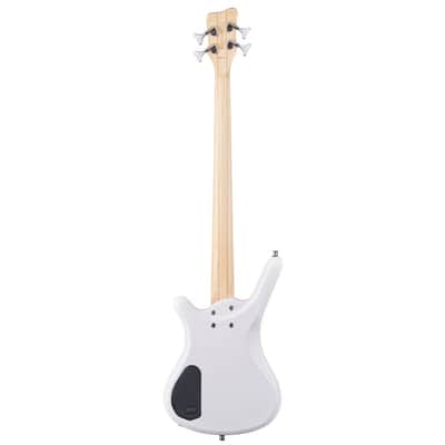 Warwick RockBass Corvette $$-4 String - Solid White High Polish image 3