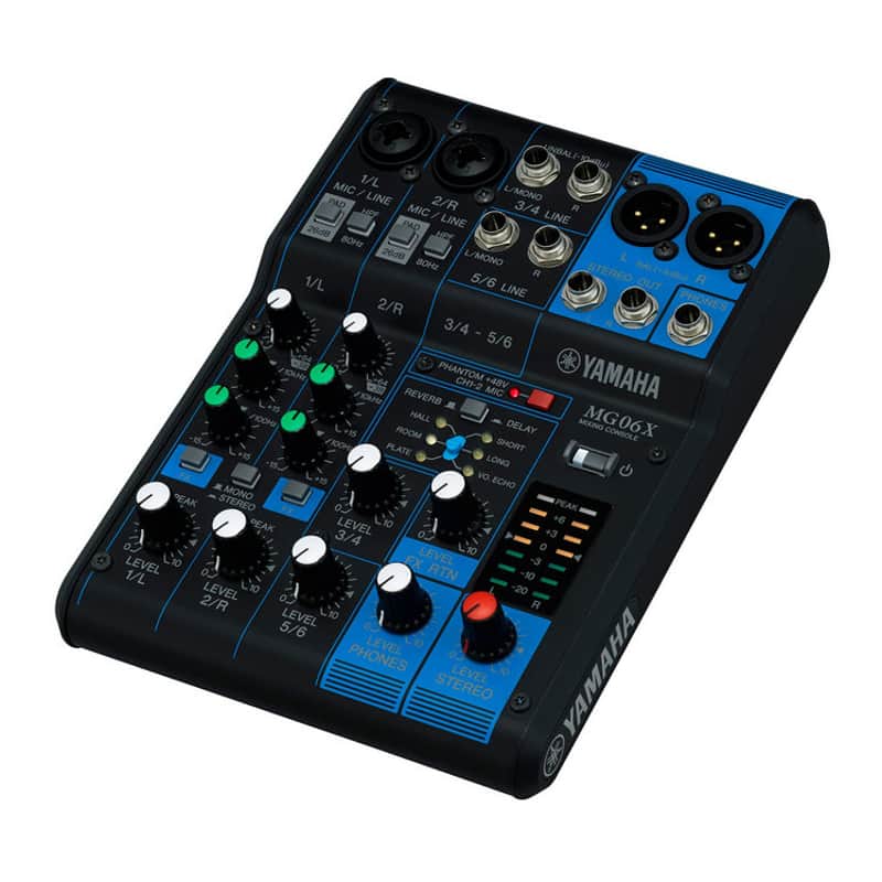 Yamaha 6 Input Stereo Mixer SPX Effects 2 Mic Inputs and 2 Stereo Inputs image 1