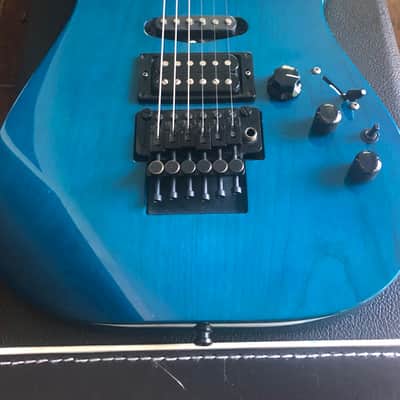 Kramer Pacer Custom II  1990 Transparent Teal / Electric Blue image 2