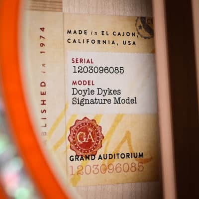 Taylor Doyle Dykes Signature Model w/ Sitka Spruce Top & Big Leaf Maple Back and Sides Acoustic/ Electric- Translucent Orange 2026 (1203096085) image 14