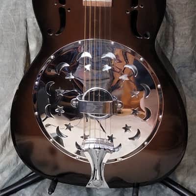 RARE 1994 Dobro Duolian Electric Model 90 Moon & Stars - Brownburst! image 1
