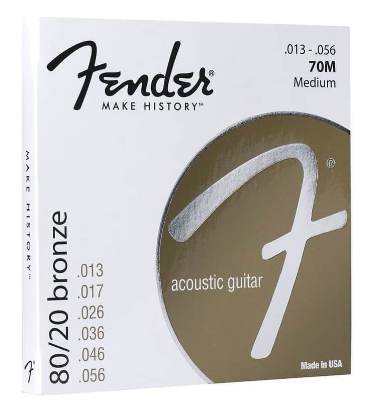 Fender 80/20 Bronze Light Acoustic Strings image 1