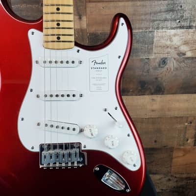 Fender Standard Stratocaster Electric guitar- CANDY COLA FREE SHIP 117 image 2