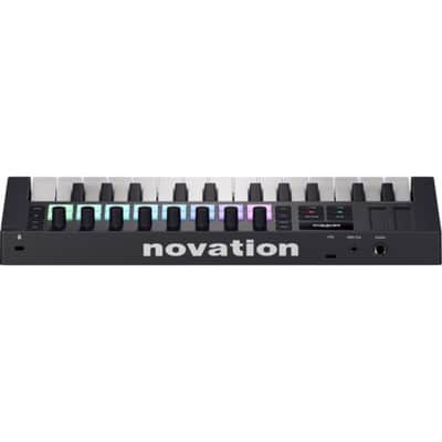 Novation Launchkey Mini 25 MK4 USB MIDI Keyboard Controller (25 Mini Keys) Bundle with Auray FP-P1L Universal Piano-Style Sustain Pedal and Hosa Mid-310 Black 10 ft. Midi cable image 6