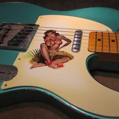 Fender Telecaster "Girly Guard" 50's Pinup Girl  Lacquer Aged Pickguard  Way Cool Free US Shipping! image 3