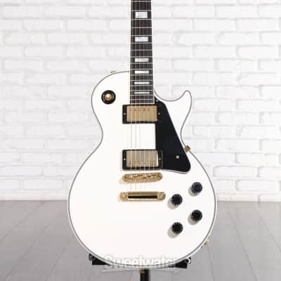 Gibson Custom Les Paul Custom Electric Guitar - Alpine White (LPCAWGH1Ed1) image 1