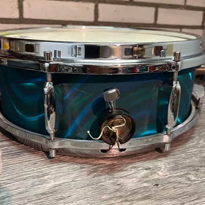 Sonor Teardrop - Blue/Green Turquoise Satin Flame image 4
