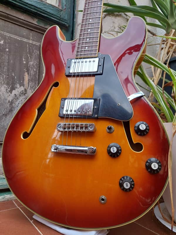 1986 Aria Pro II TA-40 Sunburst MI Korea ES-335 Style Jazz image 1