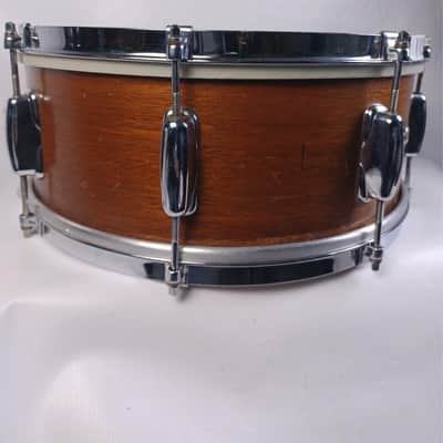 *Slingerland 14x5.5"Snare Drum 3Ply Mahogany Chicago 8Lug Vintage 50s COB Brass* image 4