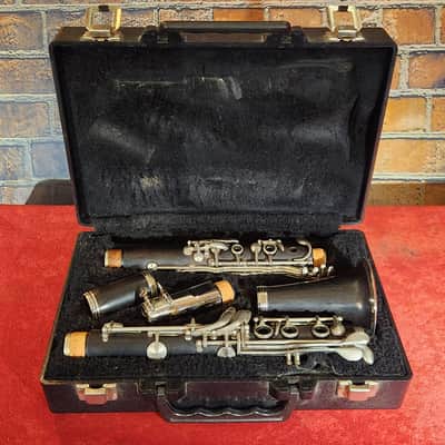 Armstrong 4001 Bb Clarinet Black Wood Grain w/ Carrying Case Just Serviced image 1
